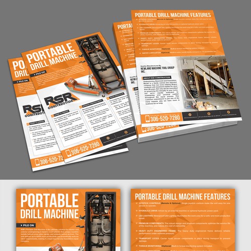 flyer design for newly manufactured  machine Design by websmartusa