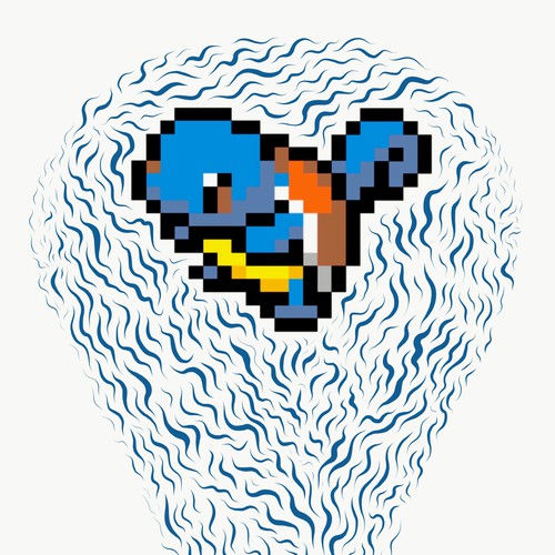 Pokemon Squirtle Pixel Art – BRIK