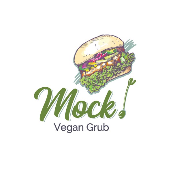 Design by (Magenta) titled "Logo for Vegan restaurant"
