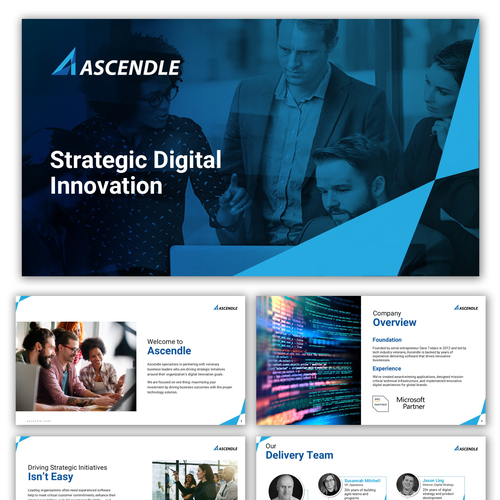 PowerPoint template contest entry by AndrewDigger