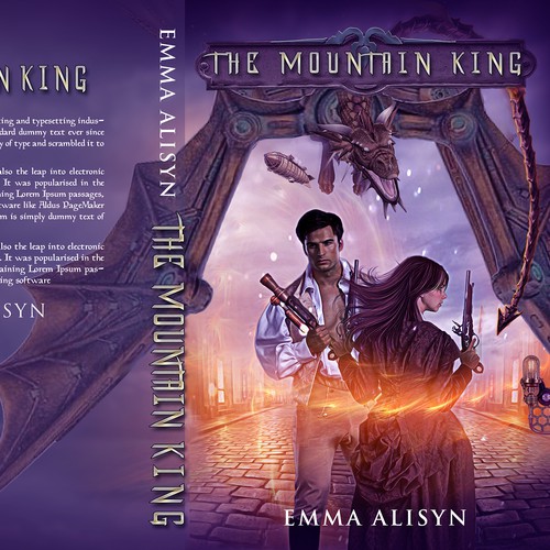 Futuristic dragon steampunk romance Design by Nicole7