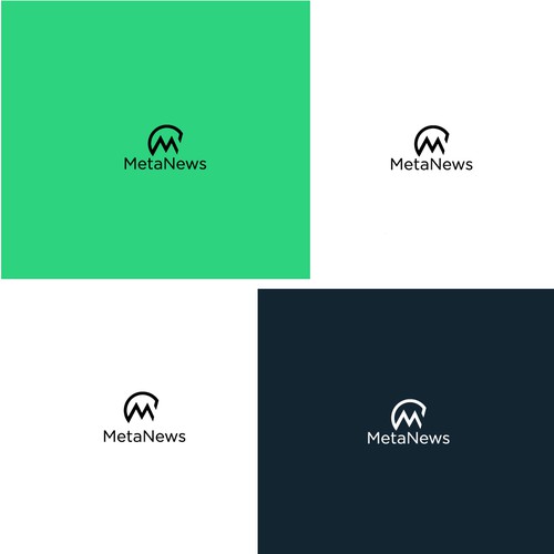 Design a logo for a web3 News platform called MetaNews Design by Md Abu Jafar