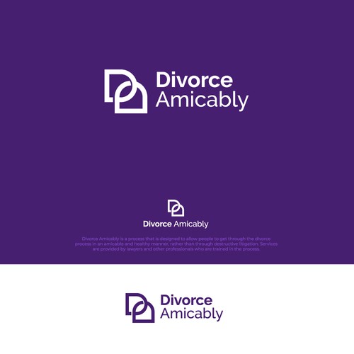 Logo for a new, healthy way for reasonable people to divorce Design by aaf.andi