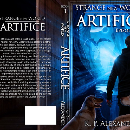 Fantasy Novel "Artifice: Episode One" needs a new cover design! Design por alerim