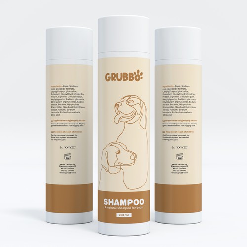 Design label for dog shampoo Réalisé par interaksi