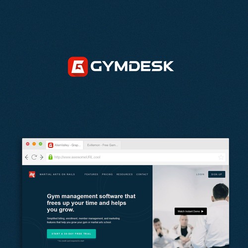 Designs | Gymdesk Needs A Modern Minimalist Logo. Online Software For ...