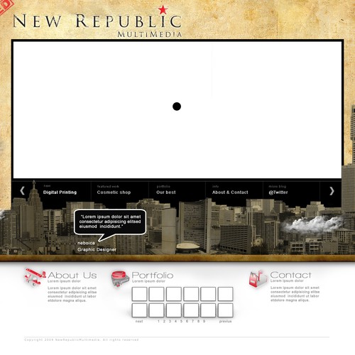 Media Companies New Design. PSD Only! Design by neboica