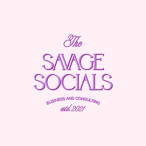 I’m after a logo that’s savage, classy, bougee, rachet for my online company! Design by Lunna Maslo