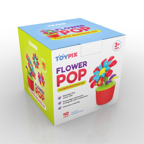 FlowerPop toy - box design Design by MishkaBooo design