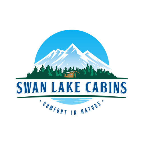 Logo And Business Card Design For Montana Cabins In The Woods