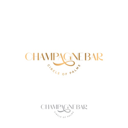 Luxury and modern Champagne Bar logo Design by TheLogo69