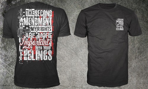 Black American Flag T-Shirt – Military Green XXX-Large, Proudly Printed In The USA - View #10