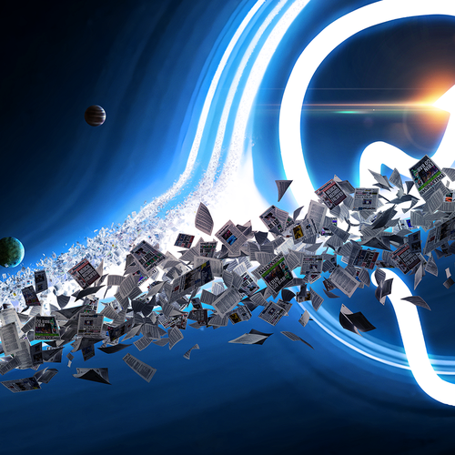 "Black hole" desktop background to inspire awe Ontwerp door - Z -