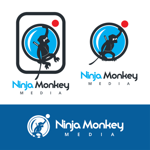 Create a cool character logo for a production company. Design by jabo