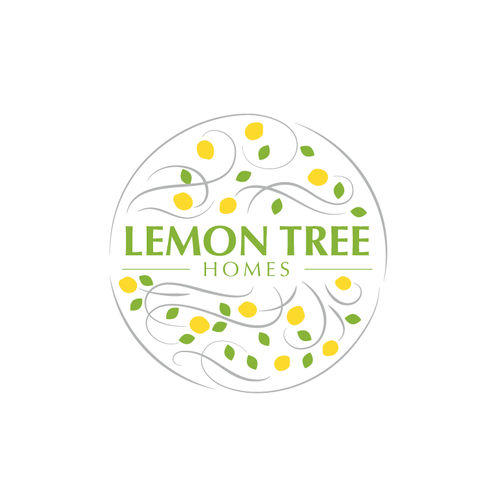 Lemon Tree Houses Logo Folegandros Island Resort in Greece! Design by NHawk