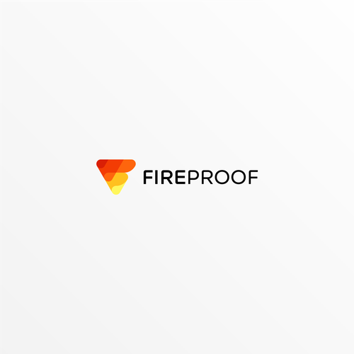 isometric fire logo Design by symphony™