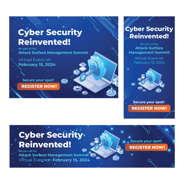 Design by Mifta Chu titled "Ads Banner for Attact Surface Management Summit"