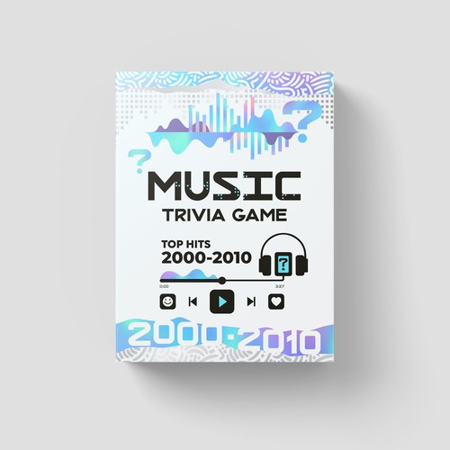 Create a packaging design for a music trivia game Design by znakovanj