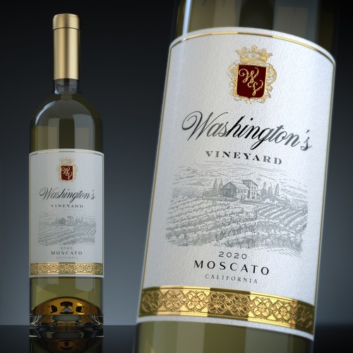 Wine Label - Washington's Vineyards Design by :DiegoGuirao