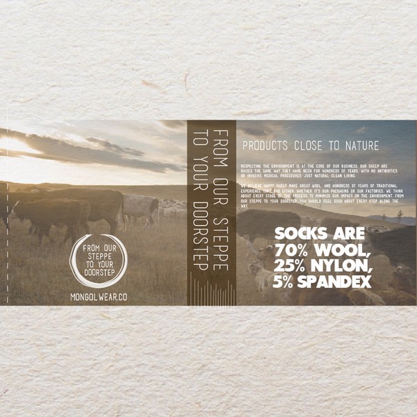 design for Mongolian socks