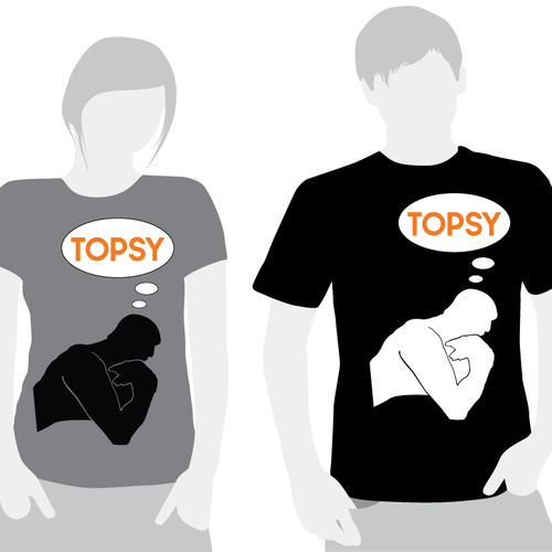 T-shirt for Topsy Réalisé par bells
