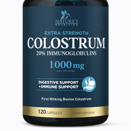 Powerful, Colostrum Design Needed for Nature's Nutrition Design by FreshApple@Michelle