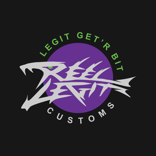 Custom bait painters looking to "lure" creative spirits for a logo design! Design by EkaroBe