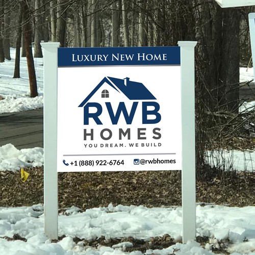 Signage for Luxury Home Builder Design by Saqi.KTS