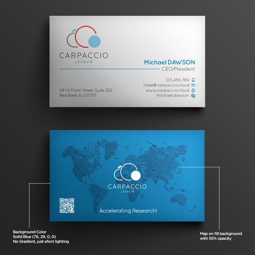 Give more muscle to research with graphic ID for CARPACCIO.cloud Design by kendhie