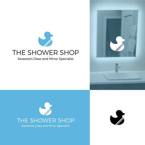 Modernizing Elegance: Redesign Our Shower & Mirror Glass Logo Design by Roberto. F