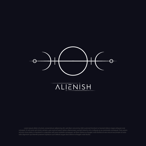 Alienish Fashion Brand logo Design by Dan_Tangerine