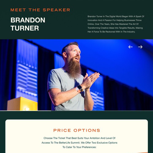 Event Website Design Needed! Design by Aditya Akbar