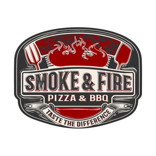 Need a creative, hip, trending logo design for our Pizza & BBQ business Design by DataDesign99d