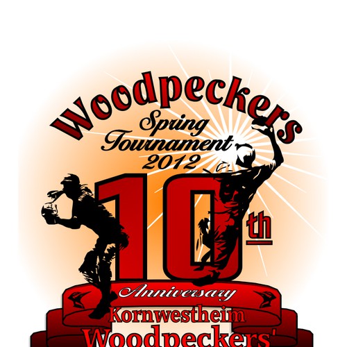 Help Woodpeckers Softball Team with a new t-shirt design デザイン by T-Bear