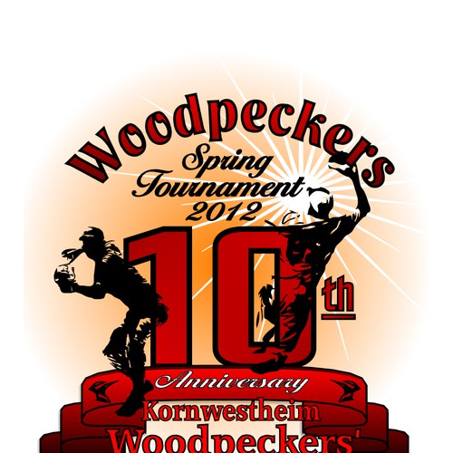 Help Woodpeckers Softball Team with a new t-shirt design Design by T-Bear