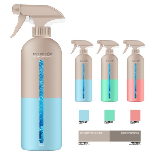 Diseño de Premium Spray Bottle and Packaging for Cleaning Supplies de gs-designs