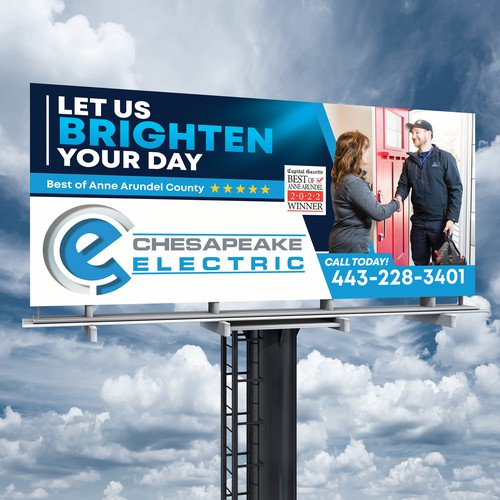 Chesapeake Electric Billboard Design by SoftSkills