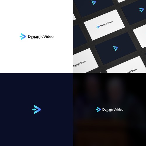 Simple, clean logo for video/tech company Design by gogocreative