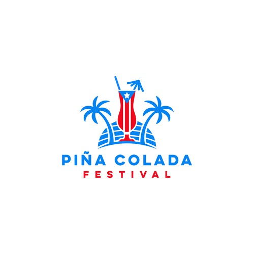 Piña Colada Festival Logo and Branding Package Design by Monsant