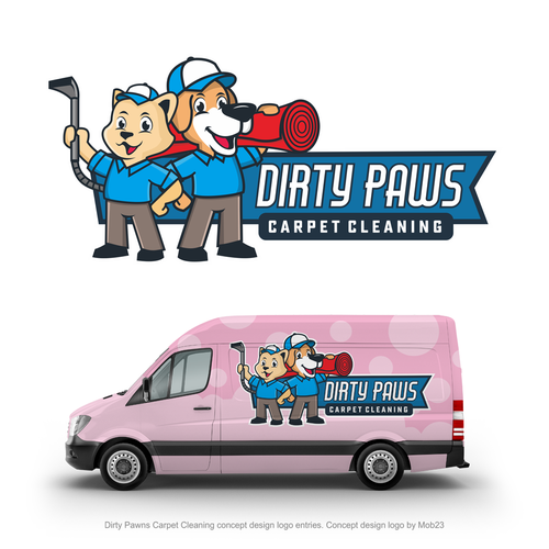 Design di Bright & Playful logo needed for pet focussed carpet cleaning company di mob23