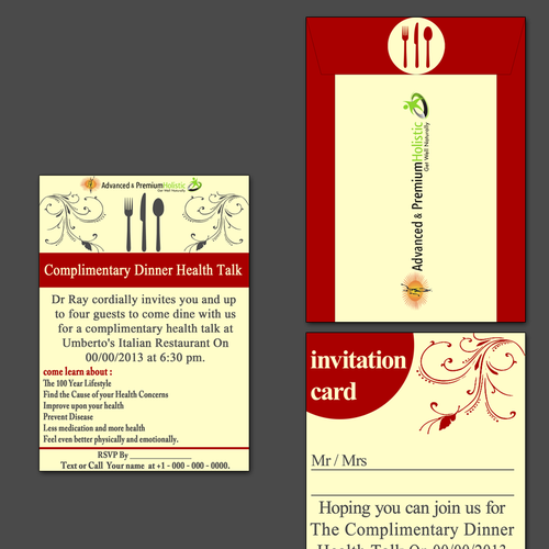 Advanced Holistic Healthcare needs a new card or invitation Design by MK-designer