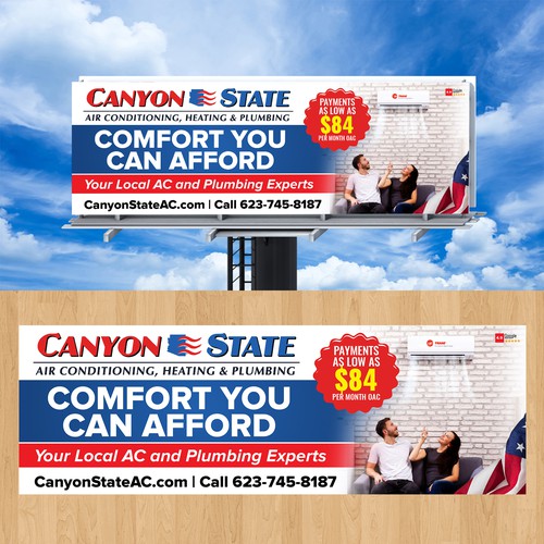 Design An Eye-Catching Billboard For An HVAC Company Design by Graphics House