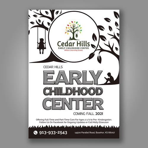 Half Page Flyer for Preschool Design by Dzhafir