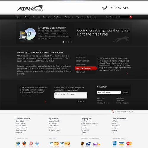 Interactive Services Agency Web Redesign - Award Winner Wanted Design by Netraam