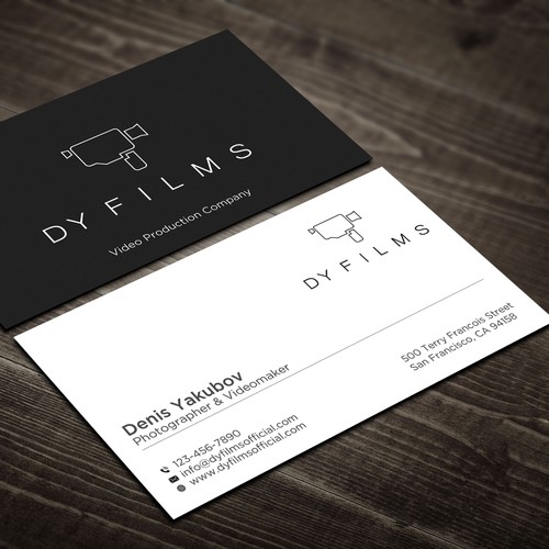 Business card for video production company Design by Rskylight