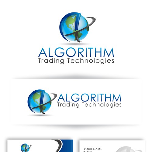 logo and business card for Algorithm Trading Technologies Design by eye_window