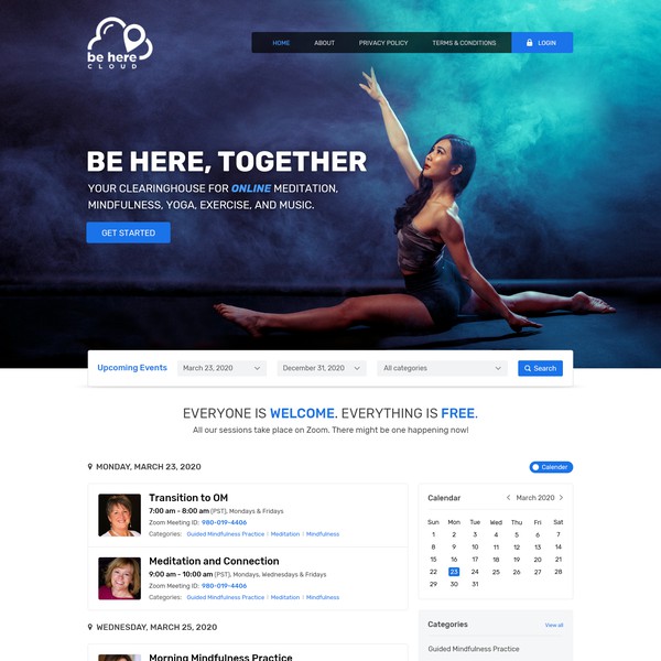Design by Sonica S. titled "Website design"