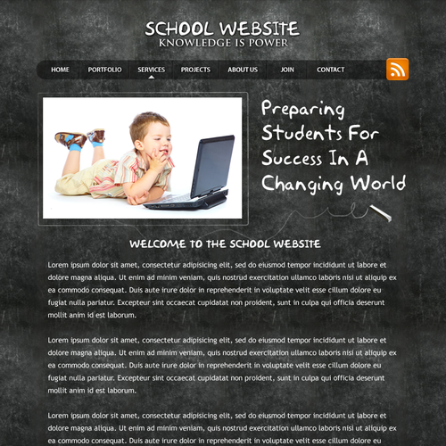 1-3 Page Website Template Design von zine.studios