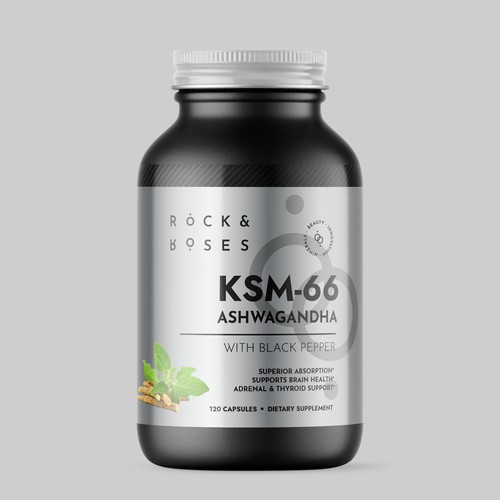 コンペ「Minimal Supplement Label for a Vitamin Bottle」のデザイン by Fredrick Baloisさん 