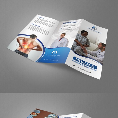 Design a innovative spine surgery practice trifold brochure Design by idea@Dotcom